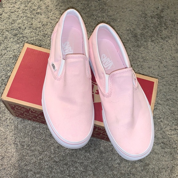 Vans Shoes - Pink slip on vans